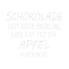 Schokolade und kein Apfel
