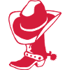 cowboy boot hat logo 4