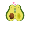 Avocado family baby announcement pregnant gift
