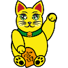 Maneki Neko, Winkekatze farbig