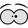 Funny Comic Eyes Design