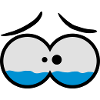 Sad Crying Comic Eyes