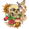 Skull tattoo