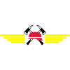 Fire helmet, ax and Wings