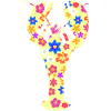 Lobster with flowers