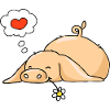 Pig in love
