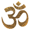 Golden om sign | Mandala