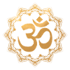 Golden om sign