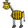 Striped - giraffe with stripes