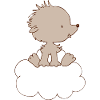 Baby Hedgehog on cloud
