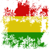 Flagga Bolivia Red Yellow Green Distressed