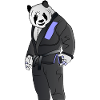 Karate Panda Judo Ju Jutsu Geschenk Gürtel Dan MMA