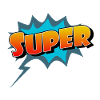 Super Comic Lettering Icon