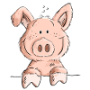 Cute Pig I Pig Comic I Animal Motif I Fun Piglet
