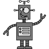 Funny Crazy Robot
