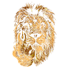 Lustiger Löwe mit Mittelfinger