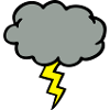 cloud thundercloud lightning thunderbolt