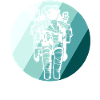 Astronaut in the circle