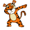 Dabbing Tiger T-Shirt Funny