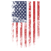 Distressed American Flag Grunge