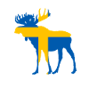 Sweden Moose Flag