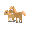 Horses with foals