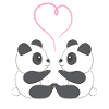 Panda - Panda - Pandafan - Heart - Love