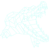 Krokodil Grafik WireFrame, Paperwolf Design