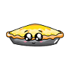 Delicious apple pie cartoon