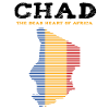 Chad national colors country outline home gift