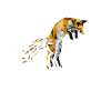 Aquarelle Polygone Renard