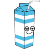Milk with face