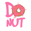 Donut Logo Pink Sparkle