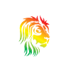 Rainbow Lion Head