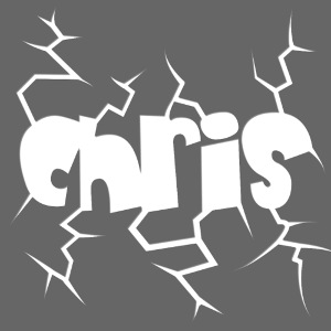 Chris – im Stile einer gerissenen Scheibe