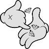 Comic Hands Diamonds
