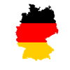 Deutschland Land Umriss Schwarz Rot Gold Geschenk