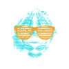 Lion with sunglasses