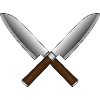 Gekreuzte Messer