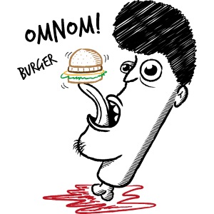 Burger Elvis - King of Burger (schwarz)