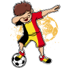 Belgium Soccer Dabbing Dance Gift