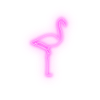Flamingo Neon Retro