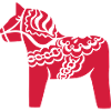 Svensk Dalarna Hest Dalahast Sverige Dalahest