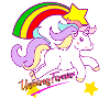 Regenbogen-Einhorn Forever