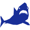 shark cartoon design paper design