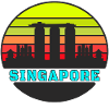 Singapur Skyline / Geschenk Singapore