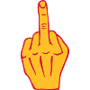 fuck middle finger insult provocation