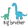cute dino dinosaur siblings "Big Brother"