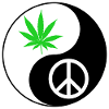 YinYang Peace Leaf Design