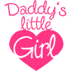 Daddys Little Girl Heart Logo